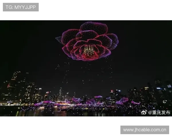 库里被重庆无人机灯光秀震撼打招呼合影做晚安动作笑成翘嘴瞬间萌化全场